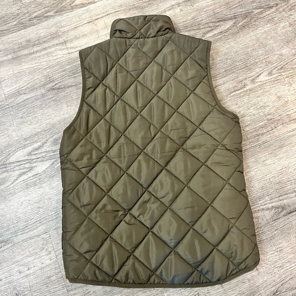 Thread & Supply quilted vest - olive green with gold detail. Size small. - Picture 3 of 3